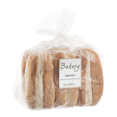 Bakery Mini Sub Rolls - 6 CT