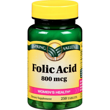 Spring Valley Folic Acid 800 mcg