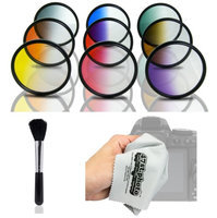 Opteka HD Graduated Color Filter Kit for Nikon D4s, D4, D3x, Df, D810, D800, D750, D610, D600, D7200, D7100, D5500, D5300, D5200, D3300 and D3200 Digital SLR Cameras (Fits 52mm and 67mm Threads)
