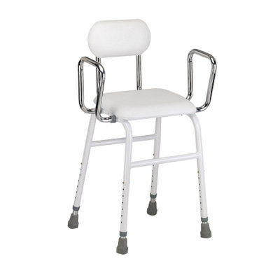Drive Medical Kitchen Stool with Adjustable Arms