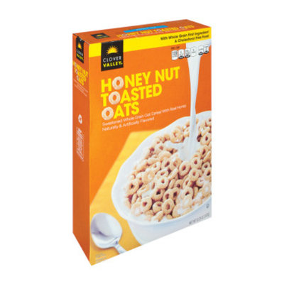 Clover Valley Honey Nut Toasted Oats Cereal - 12.25 oz