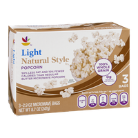 Ahold Popcorn Natural Style Light - 3 CT