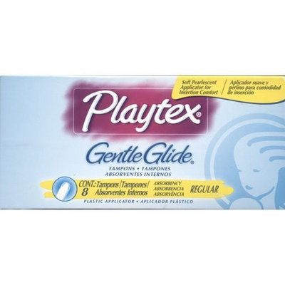 Playtex Gentle Glide Regular Absorbancy Tampons, 8 each (2 Pack)
