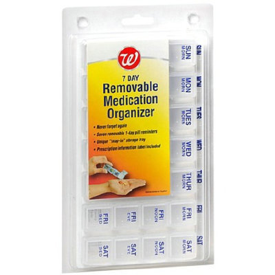 Walgreens 7 Day Removable Medication Pill Organizer