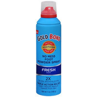 Gold Bond No Mess Foot Powder Spray Fresh Scent