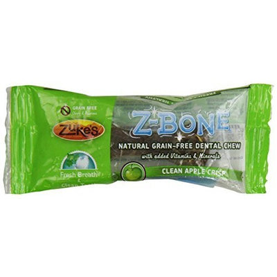 Zuke's Z-Bones Edible Grain-Free Dental Chews, Clean Apple Crisp, Mini 0.45-Ounce, Individually Wrapped Bone