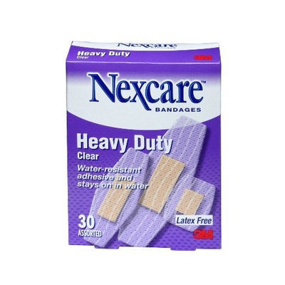 Nexcare Heavy Duty Clear Bandage, Assorted, 30 ct Packages (Pack of 4)