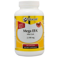 Vitacost Brand Vitacost Mega EFA Mini Gel Omega-3 EPA & DHA Fish Oil -- 2100 mg - 240 Softgels