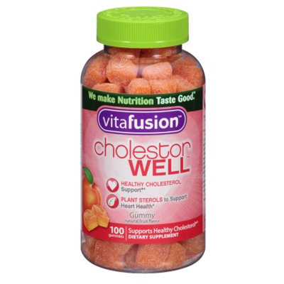 Vitafusion Cholestor Well Gummies, Natural Fruit, 100 ea