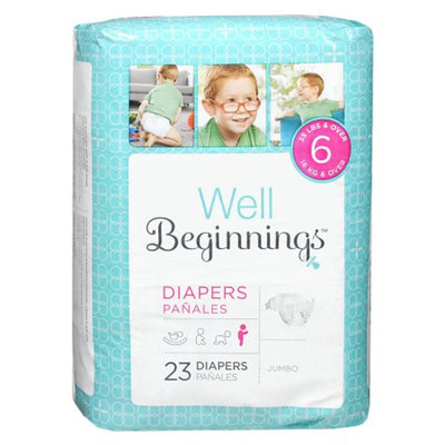 Walgreens Well Beginnings Premium Diapers Jumbo 6