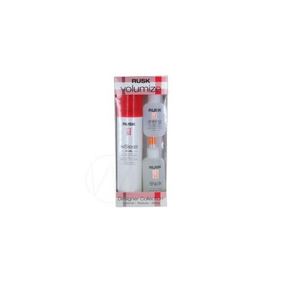 Rusk Volumize Hair Designer Collection - Volume W8less Plus, Texture & Shine Set of 3