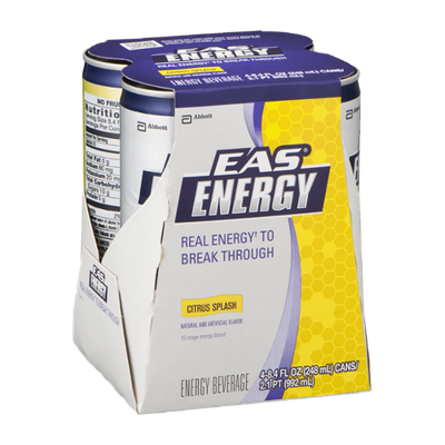 EAS Energy Beverage Citrus Splash - 4 CT