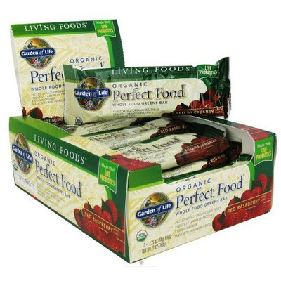 Garden of Life - Perfect Food Greens Bar Red Raspberry - 2.25 oz.