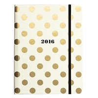 kate spade new york Kate Spade 2016 17-Month Medium Agenda- Gold Dots (153150)