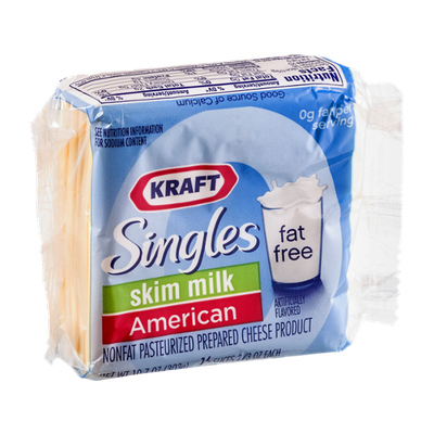 Kraft Singles Skim Milk American Cheese Slices - 16 CT