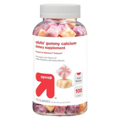 up & up Adults' Gummy Calcium Fruit Flavored Dietary Supplement 100-