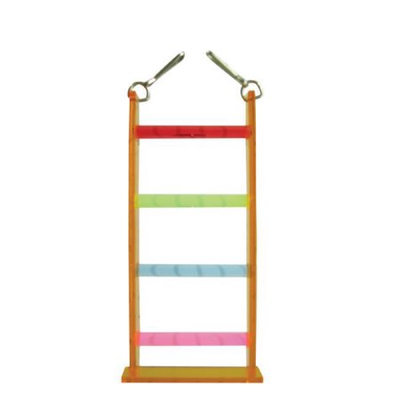 Votoy 814-74326 Vo-Toys Acrylic Four Step Ladder Bird Toy