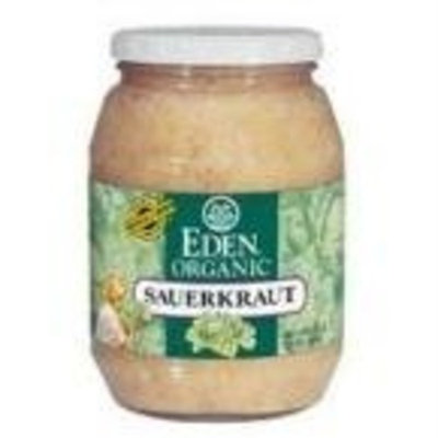 Eden Foods 100% Organic Sauerkraut, Glass Jar 32 oz. (Pack of 12)