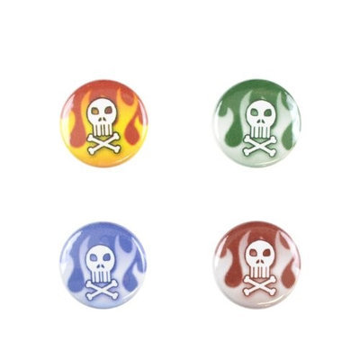 Il Bere C-FYM-D Wine and Drink Charms Mens Collection - Skull and Crossbones