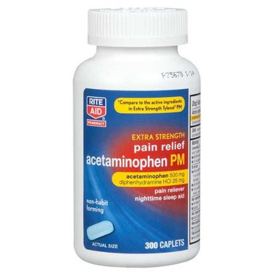 Rite Aid Brand Rite Aid Acetaminophen PM, 300 Caplets