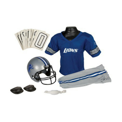 Franklin Sports NFL Lions Deluxe Uniform Set - Small