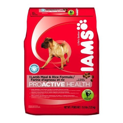 Iams Proactive Health Adult Lamb Meal and Rice, 15.5-Pound Bags