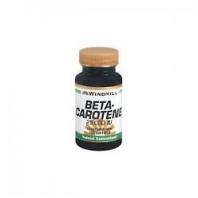 Beta Carotene 25, 000 MU softgels by Windmill - 100 ea