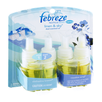 Febreze Noticeables Linen & Sky Dual Scented Refills - 2 CT