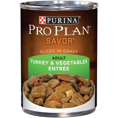 PRO PLAN® SAVOR® ADULT Turkey & Vegetables Entree Slices In Gravy