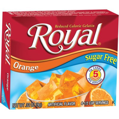 Jelsert Royal Orange Reduced Calorie Gelatin, 0.32 oz, (Pack of 12)