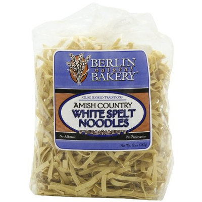 Berlin Natural Bakery, Inc. Spelt Noodles, White, Amish, 12-Ounce (Pack of 3)