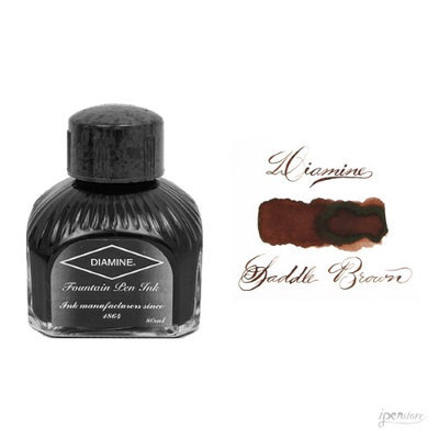 Diamine 80 ml Bottle Fountain Pen Ink, Saddle Brown