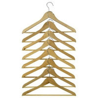 Ikea Wood Curved Clothes Hanger, 8 Pack, Natural