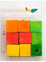 Caitec Corporation Caitec 578 1 1/2 in. x 1 1/2 in. Wood Blocks - Pack of 9