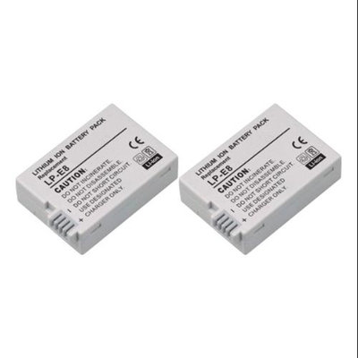 Replacement Battery For Canon LP-E8 (2 Pack)