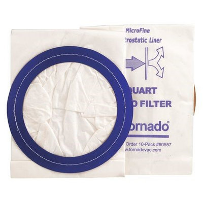 TORNADO 90557 Filter Bag, Paper,10 qt, PK10