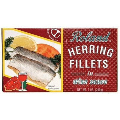 Roland Herring Fillets in Wine Sauce, 7-Ounce Cans (Pack of 6)