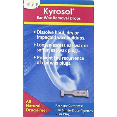 Squip Kyrosol-Ear Wax Removal Drops Refill, 20 Ounce