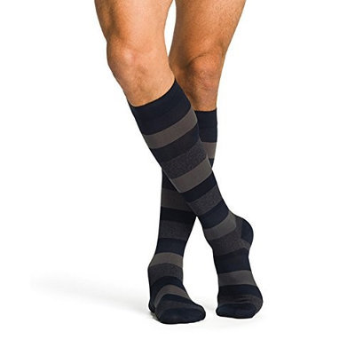 Sigvaris Midtown Microfiber 822CXXM99 20-30 mmHg Mens Calf Extra Large Foot Extra Long - Black