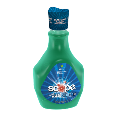 Scope DualBlast Mouthwash Fresh Mint Blast 1250 mL