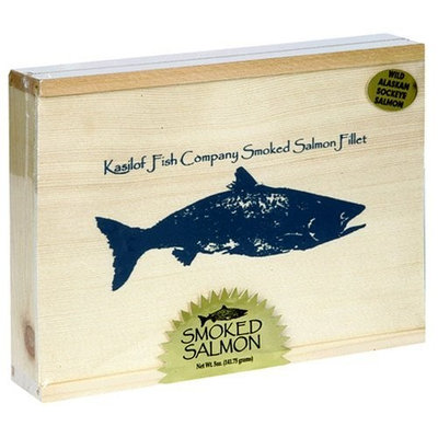 Kasilof Fish Company Alder-Smoked Sockeye Salmon, 5-Ounce Fillet in Gift Box