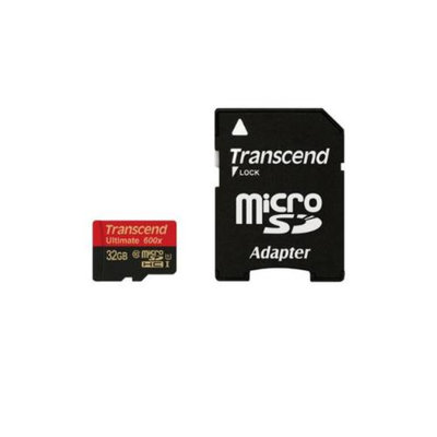 Transcend microSDHC Class 10 UHS-I 600x - 32GB, MLC Flash-based Performance, Supports Ultra High Speed, Built-In Error C