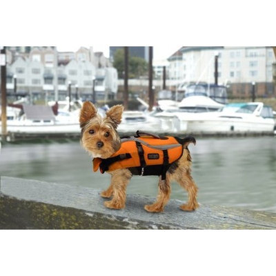 Kyjen Outward Hound Designer Pet Saver Life Jacket, Orange