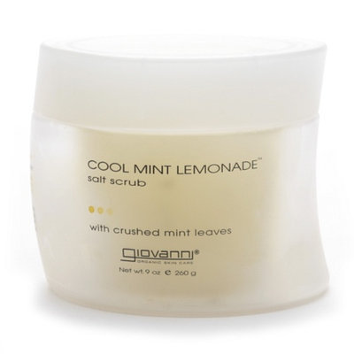 Giovanni Cool Mint Lemon Salt Scrub with Crushed Mint Leaves