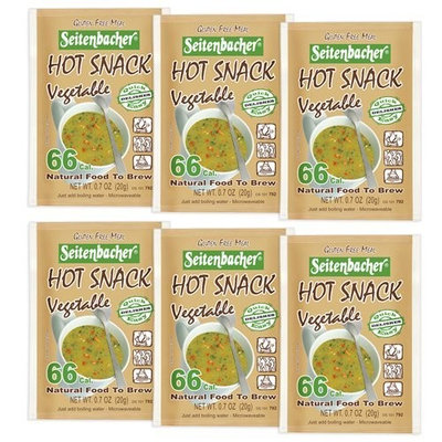 Seitenbacher Hot Snack Vegetable Soup, 0.7-Ounce Pouches (Pack of 6)