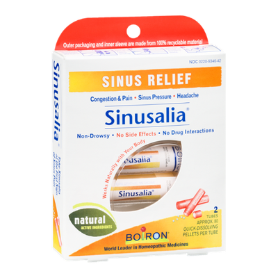 Boiron Sinusalia Sinus Relief Quick-Dissolving Pellets - 2 Tubes