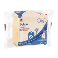 Ahold Deluxe Pasteurized American Cheese Yellow - 24 CT