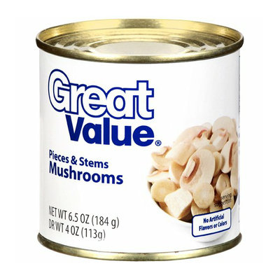 Great Value : Pieces & Stems Mushrooms