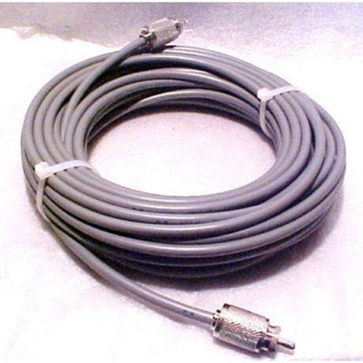Redman CB Made 18 ft RG8X COAX Gray CABLE CB / Ham Radio w/ PL259 Connector