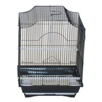 Yml Cornerless Flat Top Bird Cage Color: Green